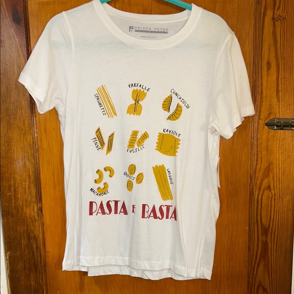 Prince Peter Collection White Pasta Tee from Dry Goods